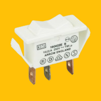 Eaton 1604-22E (white) 10A single pole Rocker Switch 